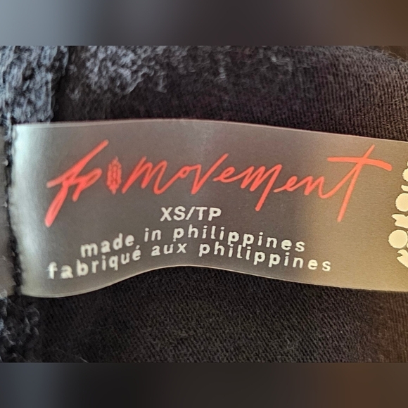 Free People Women's Night Rider Layer Side Ruching ,Black White Combo, XS - Picture 10 of 13